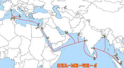 SeaMeWe-4海纜體系孟加拉國段進入保護期